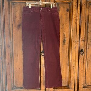 Lands End Burgundy Corduroy Pants